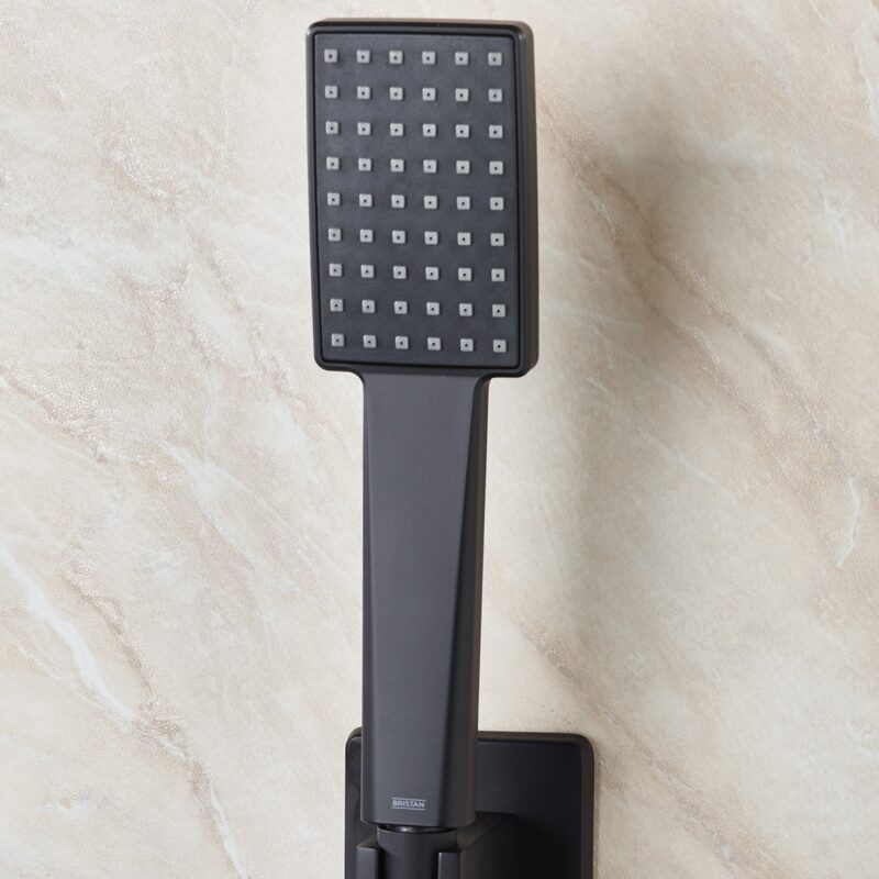 Bristan Tangram Concealed Dual Control Shower Pack 2 Black