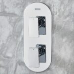 Bristan Tangram Concealed Dual Control Shower Pack 2 Chrome