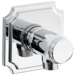 Bristan Traditional Shower Wall Outlet with Square Plate Chrome