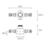Bristan Gummers 28mm Thermostatic Mixing Valve