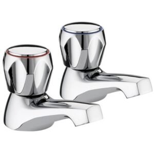 Bristan Club Bath Taps - Metal Heads