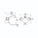 Bristan Club Mono Basin Mixer without Waste