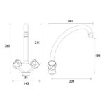 Bristan Club Budget Sink Mixer Tap Chrome