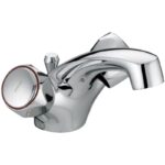 Bristan Club Dual Flow Basin Mixer with Waste, Metal Heads