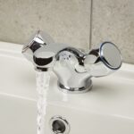 Bristan Club Dual Flow Basin Mixer with Waste, Metal Heads