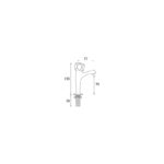 Bristan Club High Neck Pillar Taps