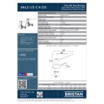Bristan Lever Basin Taps with 6" (152mm) Levers