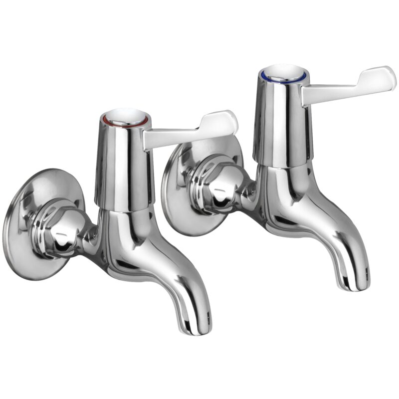 Bristan Lever Bib Taps with Ceramic Disc Valves Chrome