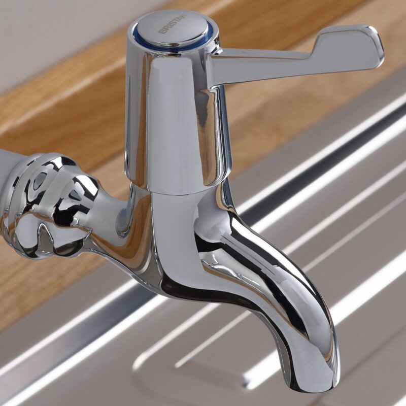 Bristan Lever Bib Taps with Ceramic Disc Valves Chrome