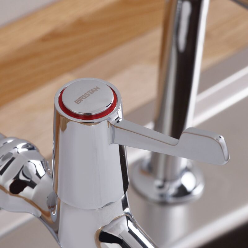 Bristan Lever Bib Taps with Ceramic Disc Valves Chrome