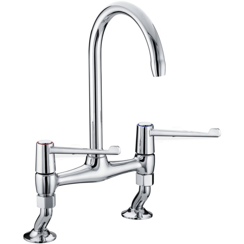 Bristan Lever Bridge Deck Sink Mixer with 6" Levers Bristan Lever Bridge Deck Sink Mixer with 6" Levers