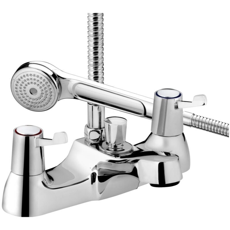 Bristan Lever Bath Shower Mixer with Ceramic Disc Valves Chrome Bristan Lever Bath Shower Mixer with Ceramic Disc Valves Chrome
