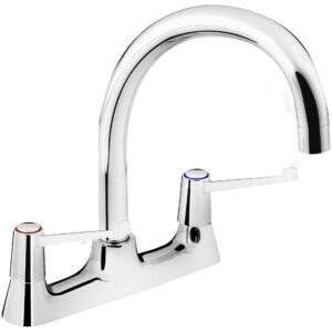 Bristan Lever Deck Sink Mixer with 6" Levers & Ceramic Disc Valves