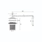 Bristan Traditional Basin Waste with Porcelain Plug Slotted