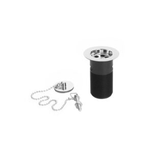Bristan Economy Basin Waste with ABS Plug Slotted C Chrome