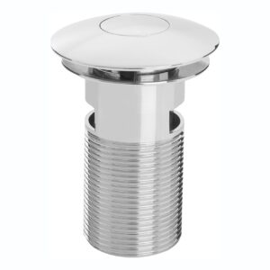 Bristan Round Push Basin Waste Slotted Chrome