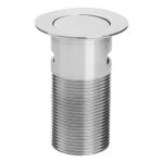 Bristan Round Push Basin Waste Slotted Chrome