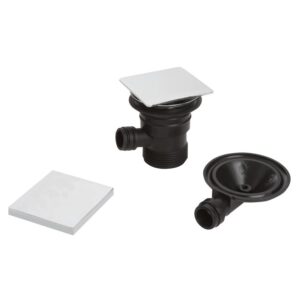Bristan Square Clicker Bath Waste with Overflow Chrome