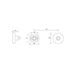 Bristan Wall Mount Fixing Kit for Bar Shower Valves