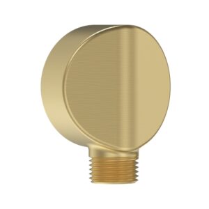 Bristan Round Wall Outlet Elbow Brushed Brass