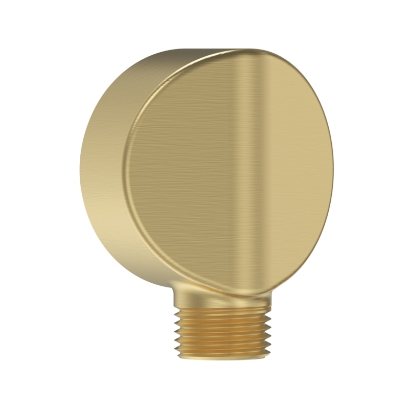 Bristan Round Wall Outlet Elbow Brushed Brass Bristan Round Wall Outlet Elbow Brushed Brass
