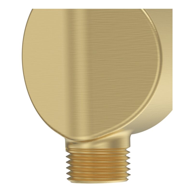 Bristan Round Wall Outlet Elbow Brushed Brass