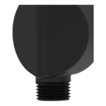 Bristan Round Wall Outlet Elbow Black