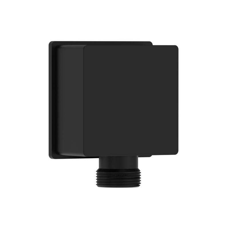 Bristan Square Wall Outlet Elbow Black Bristan Square Wall Outlet Elbow Black