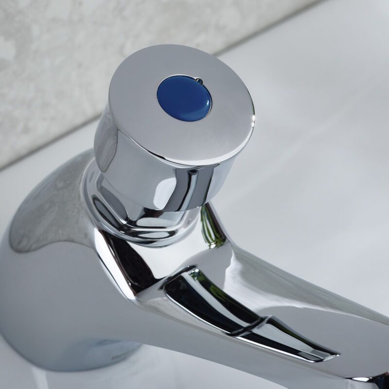 Bristan Timed Flow Soft Touch Single Basin Tap Chrome