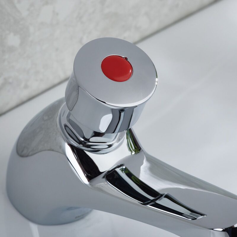 Bristan Timed Flow Soft Touch Single Basin Tap Chrome