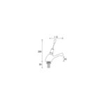 Bristan Single Timed Flow Toggle Control Basin Pillar Tap