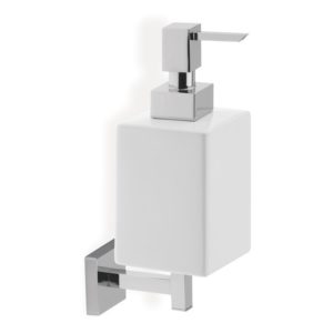 Bathrooms To Love Lissi Wall Soap Dispenser Chrome & White