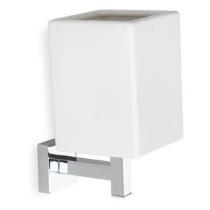 Bathrooms To Love Lissi Wall Mounted Tumbler Chrome & White