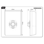 Triton Aspirante 8.5kW Contemporary Electric Shower White Gloss
