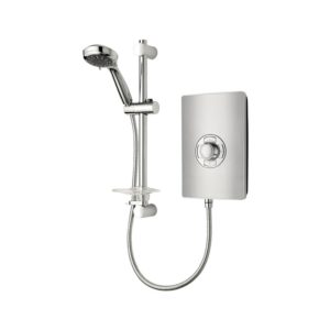 Triton Aspirante 9.5kW Contemporary Electric Shower Brushed Steel