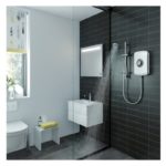 Triton Amore Electric Shower 9.5kW Brushed Steel