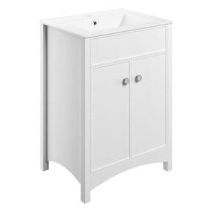 Bathrooms To Love Lucia 610mm Basin Unit excluding Basin White Ash