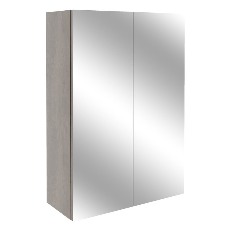 Bathrooms To Love Alba 500mm Mirrored Unit Grey Nebraska Oak