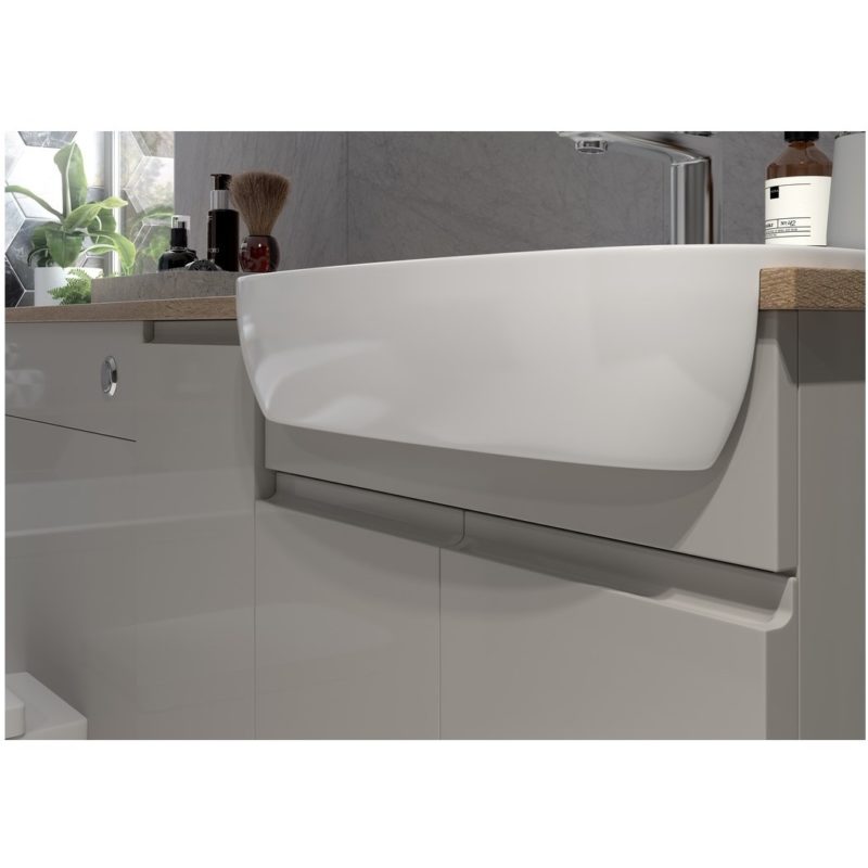 Bathrooms To Love Valesso 300mm Base Unit Pearl Grey Gloss