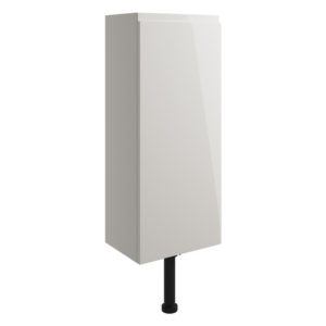 Bathrooms To Love Valesso 300mm Slim Base Unit Pearl Grey Gloss