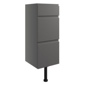 Bathrooms To Love Valesso 300mm Drawer Unit Onyx Grey Gloss