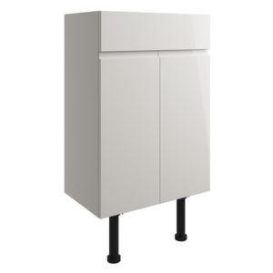 Bathrooms To Love Valesso 500mm Vanity Unit Pearl Grey Gloss
