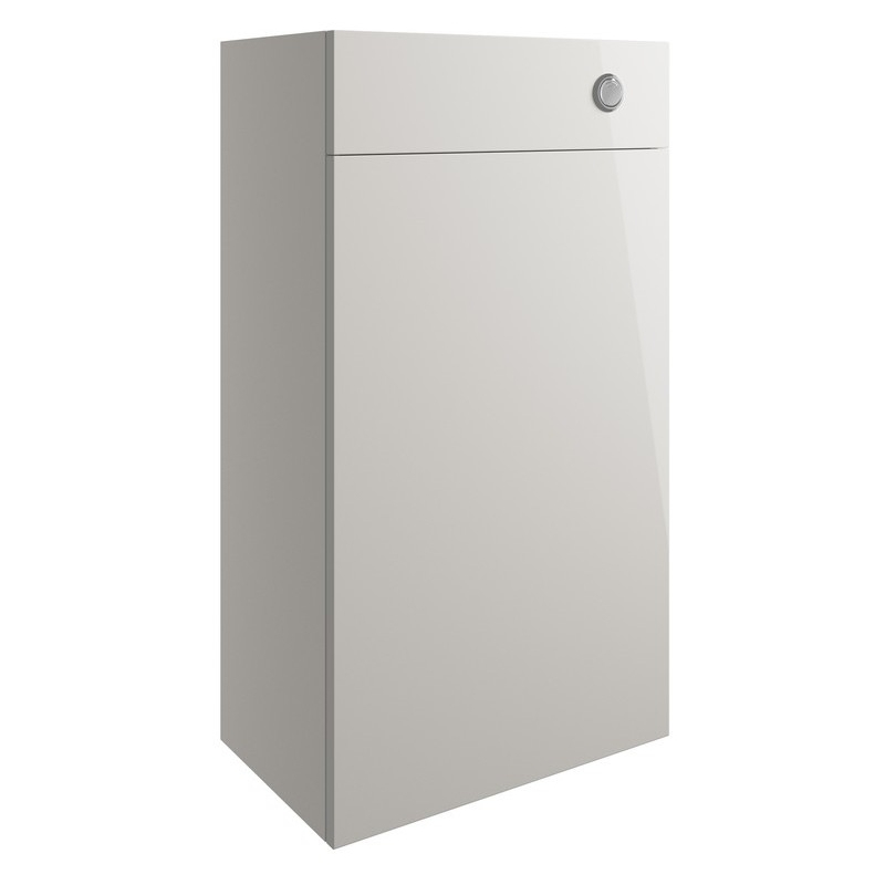 Bathrooms To Love Valesso 500mm WC Unit Pearl Grey Gloss