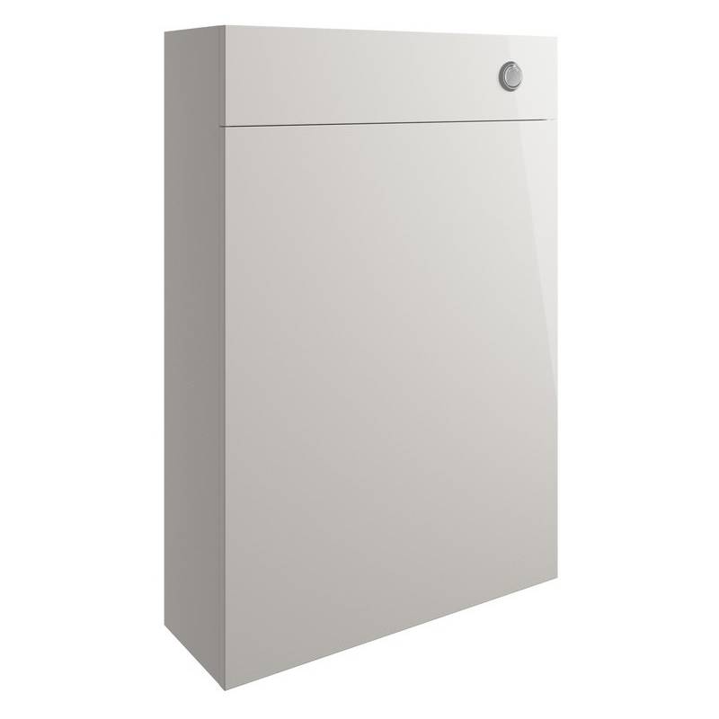Bathrooms To Love Valesso 600mm Slim WC Unit Pearl Grey Gloss