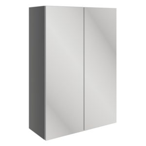 Bathrooms To Love Valesso 500mm Mirrored Unit Onyx Grey Gloss