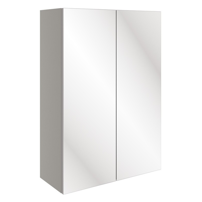 Bathrooms To Love Valesso 500mm Mirrored Unit Pearl Grey Gloss