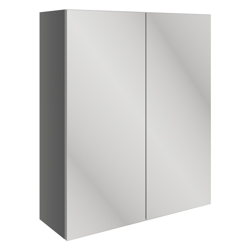 Bathrooms To Love Valesso 600mm Mirrored Unit Onyx Grey Gloss