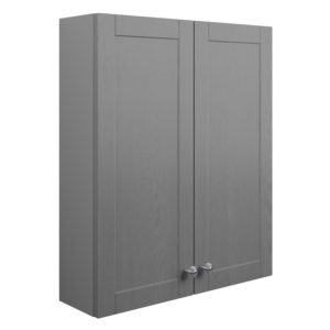 Bathrooms To Love Benita 600mm 2 Door Wall Unit Grey Ash