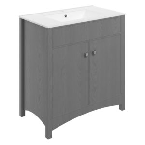 Bathrooms To Love Lucia 810mm Basin Unit excluding Basin Grey Ash
