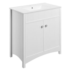 Bathrooms To Love Lucia 810mm Basin Unit excluding Basin White Ash